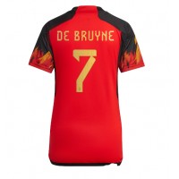 Belgien Kevin De Bruyne #7 Hjemmebanetrøje Dame VM 2022 Kortærmet
